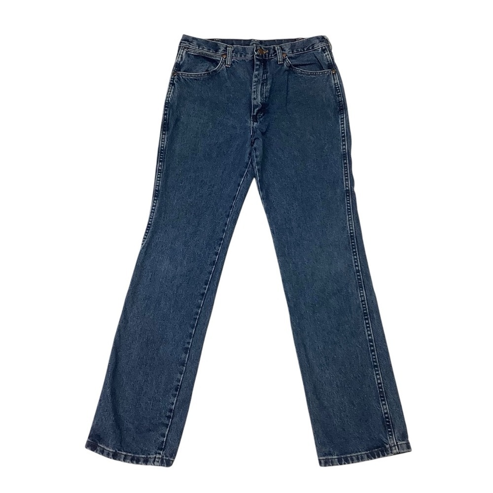 Wrangler Men's 936 Cowboy Cut Slim Fit Prewashed Jeans Bleach Indigo Sz 33W 34L